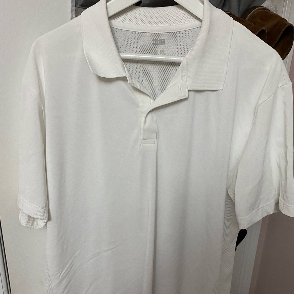 Uniqlo airism white polo XXL